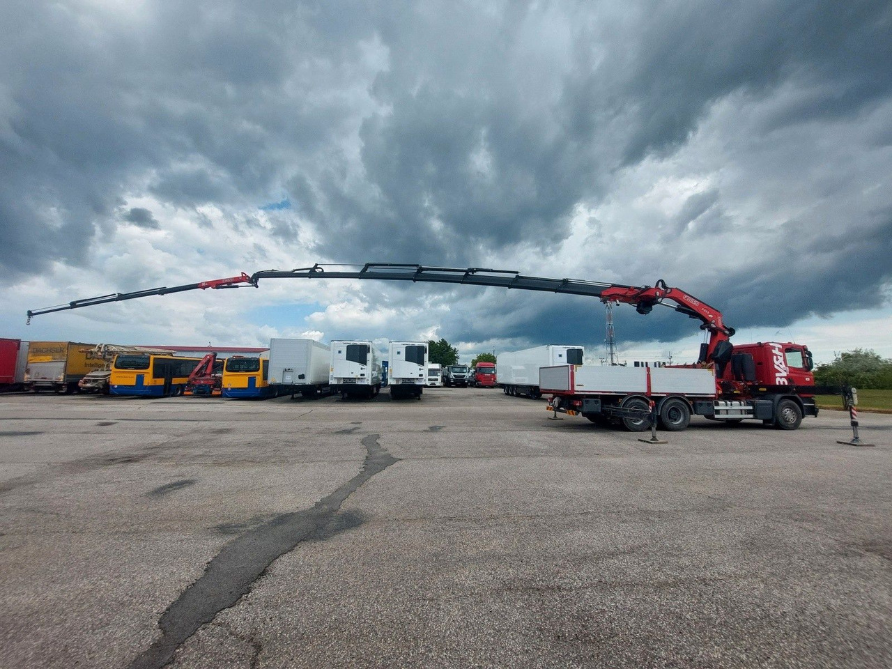 Scania G 410LB 6x4 HNA + Kran Fassi F545RA.2.27 FLY-JIB - Camion plateau, Camion grue: photos 4 Scania G 410LB 6x4 HNA + Kran Fassi F545RA.2.27 FLY-JIB - Camion plateau, Camion grue: photos 4