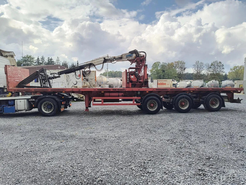 LAG 16000-R KENNIS CRANE - 2 STEERING AXLES - Semi-remorque plateau: photos 2 LAG 16000-R KENNIS CRANE - 2 STEERING AXLES - Semi-remorque plateau: photos 2