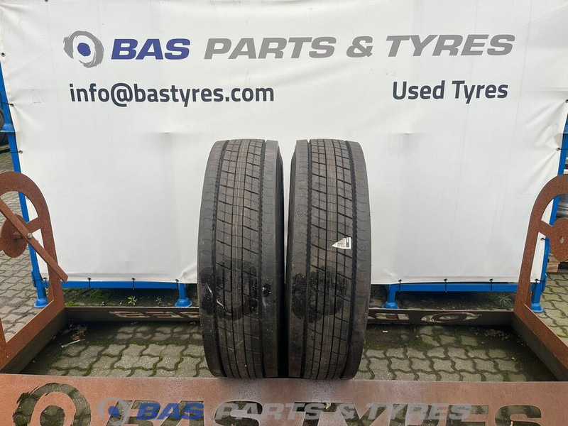Bridgestone Bridgestone 315/80R22.5 DURAVIS R-STEER002 156/150 M+S 3PMSF gebruikte set - Pneu pour Camion: photos 1 Bridgestone Bridgestone 315/80R22.5 DURAVIS R-STEER002 156/150 M+S 3PMSF gebruikte set - Pneu pour Camion: photos 1