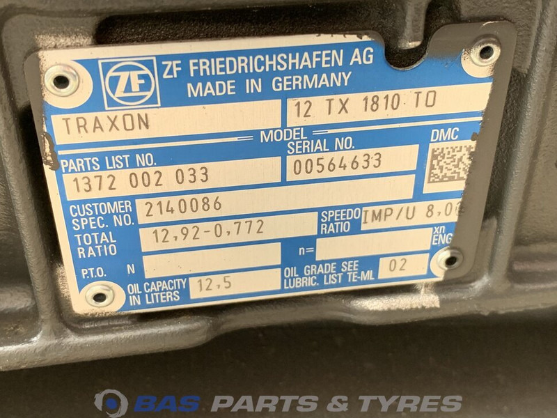 DAF CF Euro 6 DAF 12TX1810 TO TraXon Versnellingsbak 2140086R - Boîte de vitesse pour Camion: photos 5 DAF CF Euro 6 DAF 12TX1810 TO TraXon Versnellingsbak 2140086R - Boîte de vitesse pour Camion: photos 5