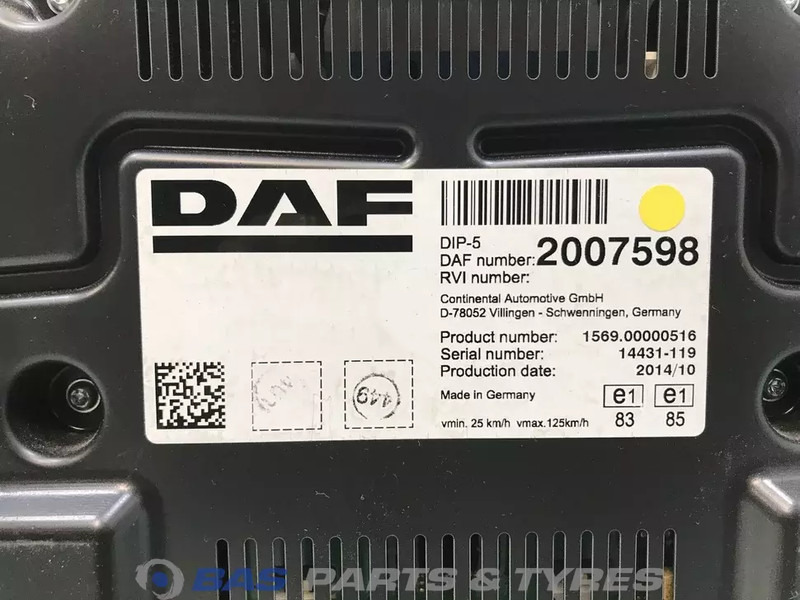 DAF XF106 Instrumentenpaneel DAF 1958084 - Panel de instrumentos pour Camion: photos 3 DAF XF106 Instrumentenpaneel DAF 1958084 - Panel de instrumentos pour Camion: photos 3