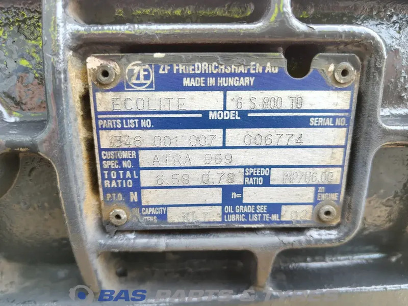 ZF DAF 6S800 TO Ecolite Versnellingsbak 6S800 TO - Boîte de vitesse pour Camion: photos 5 ZF DAF 6S800 TO Ecolite Versnellingsbak 6S800 TO - Boîte de vitesse pour Camion: photos 5