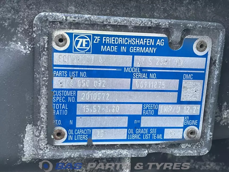 ZF XF106 DAF 12S2331 TD Ecosplit Versnellingsbak 2027730 - Boîte de vitesse pour Camion: photos 5 ZF XF106 DAF 12S2331 TD Ecosplit Versnellingsbak 2027730 - Boîte de vitesse pour Camion: photos 5