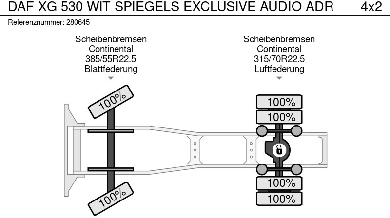 DAF XG 530 WIT SPIEGELS EXCLUSIVE AUDIO ADR - Tracteur routier: photos 2 DAF XG 530 WIT SPIEGELS EXCLUSIVE AUDIO ADR - Tracteur routier: photos 2