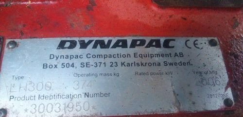 Ubijarka Dynapac LH 300 2006 - Plaque vibrante: photos 4 Ubijarka Dynapac LH 300 2006 - Plaque vibrante: photos 4