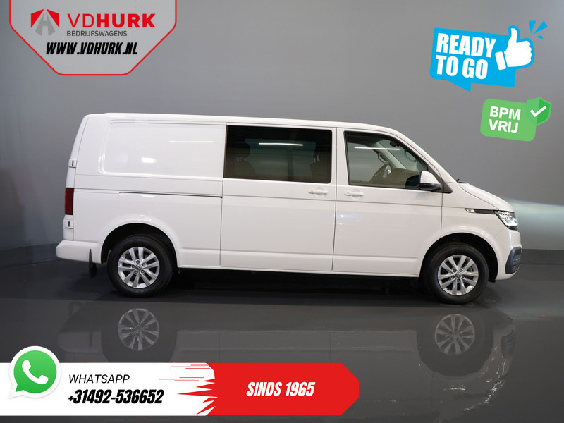 Fourgonnette, Utilitaire double cabine Volkswagen Transporter 2.0 TDI 150 pk Aut. L2 DC Dubbel Cabine BPM VRIJ! Ready2Go 2xSchuifdeur/ Adapt Cruise/ LED/ Standkachel/ Stoelverw./ Carplay/ Ca: photos 11