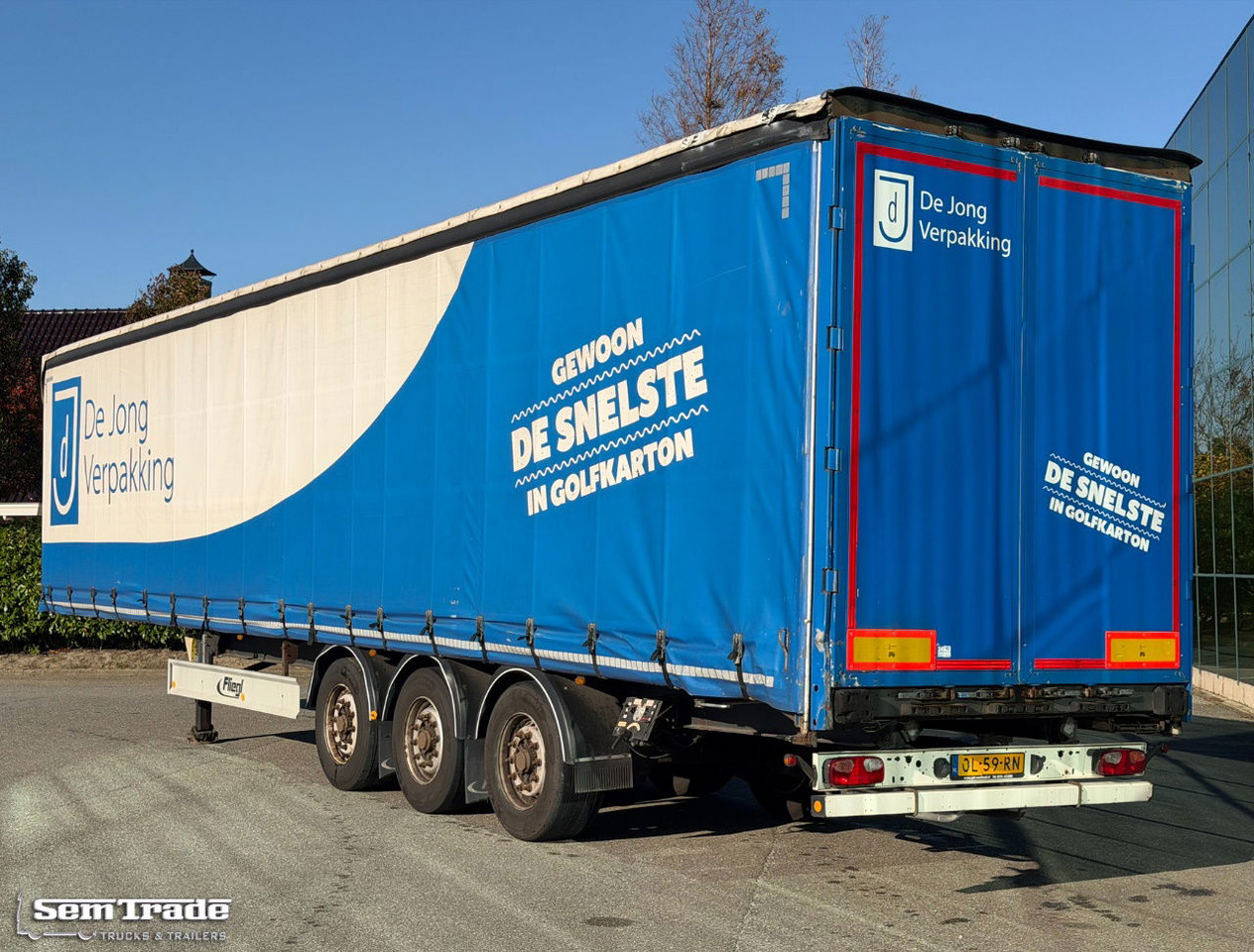 Fliegl SDS 350 Lift Axle Disc Brakes Sliding Sides + Roof TOP Condition - Semi-remorque rideaux coulissants: photos 3 Fliegl SDS 350 Lift Axle Disc Brakes Sliding Sides + Roof TOP Condition - Semi-remorque rideaux coulissants: photos 3