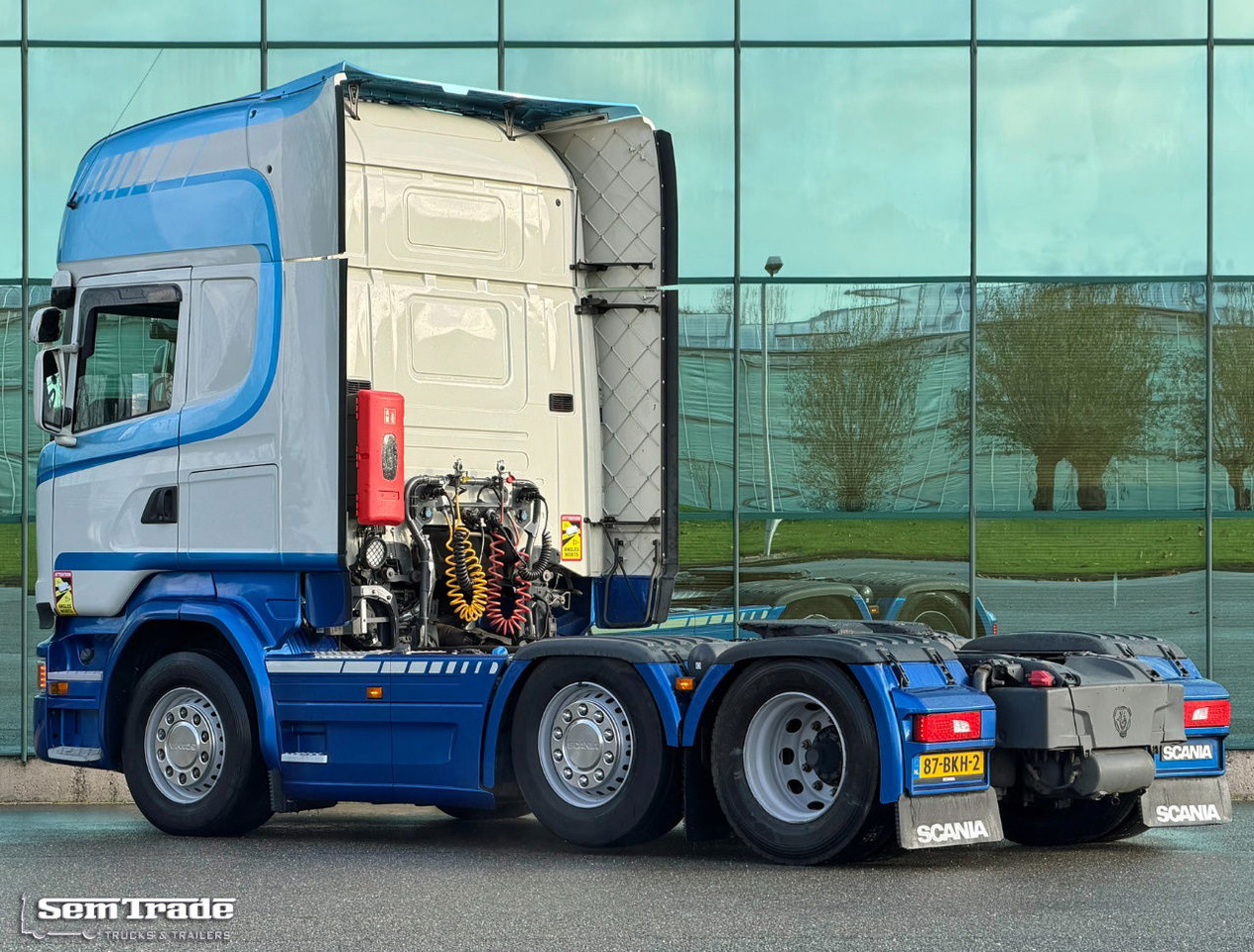 Scania R450 Topline 6X2 Twinsteer Retarder 2X Tanks Park-Cooling NL Truck - Tracteur routier: photos 3 Scania R450 Topline 6X2 Twinsteer Retarder 2X Tanks Park-Cooling NL Truck - Tracteur routier: photos 3