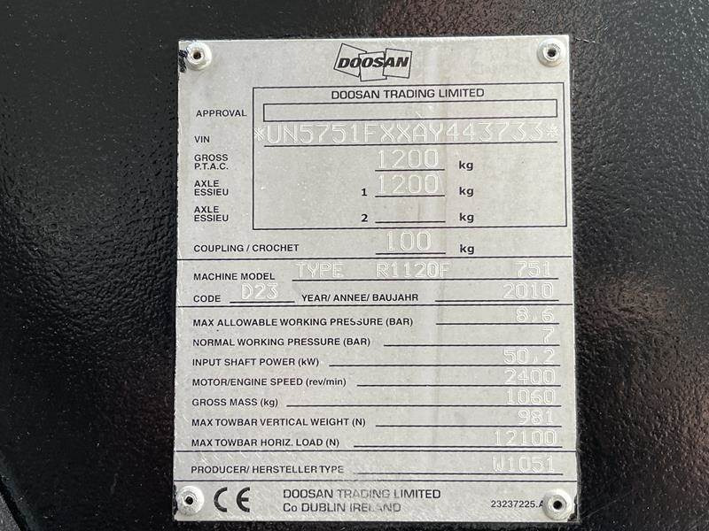 Doosan 7 / 51 - N - Compresseur d'air: photos 5 Doosan 7 / 51 - N - Compresseur d'air: photos 5
