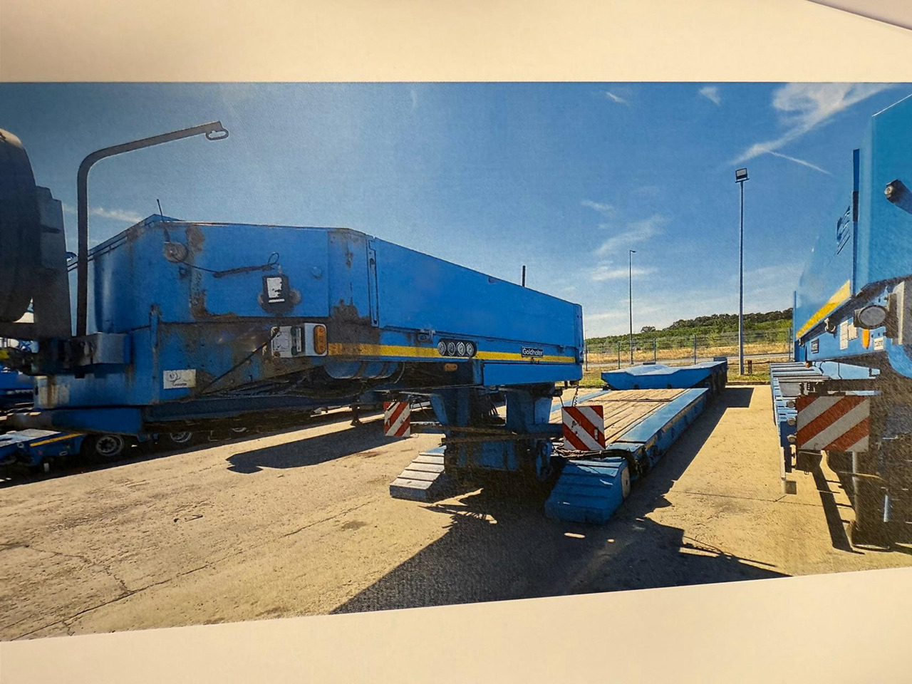 Golfhofer STZ-VKL 3-34/80A with Extension beam´s - Remorque porte-engin surbaissée: photos 1 Golfhofer STZ-VKL 3-34/80A with Extension beam´s - Remorque porte-engin surbaissée: photos 1