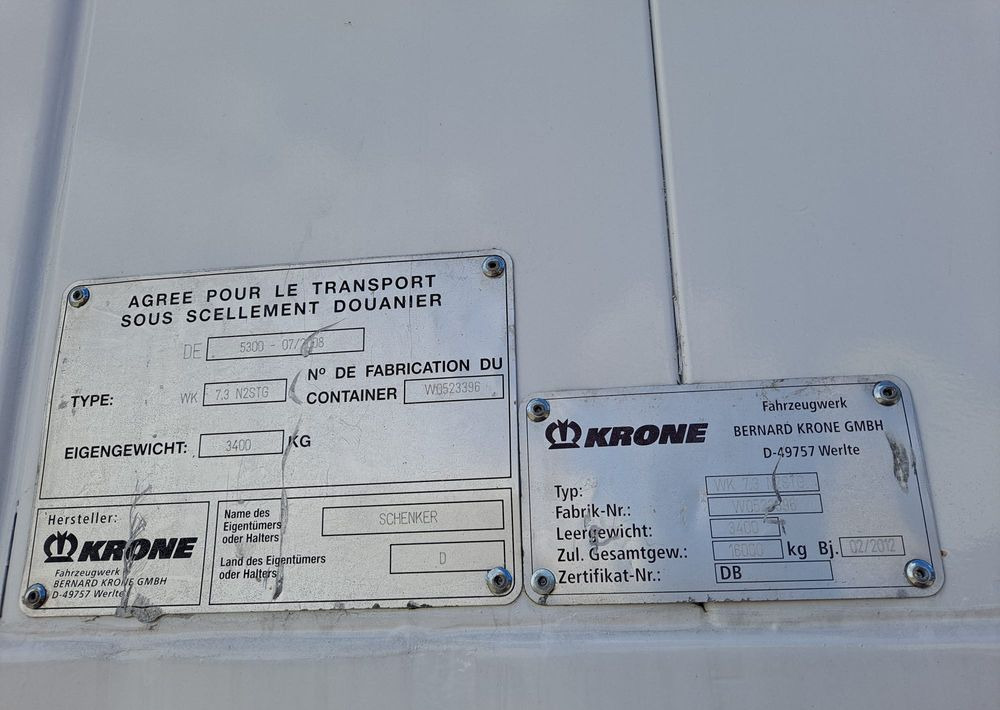 Carrosserie fourgon Inny KONTENER płaski 7,45: photos 9