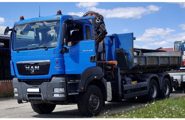 Camion ampliroll, Camion grue MAN 6x6 TGS 33.440 +Terex-Atlas 240: photos 1