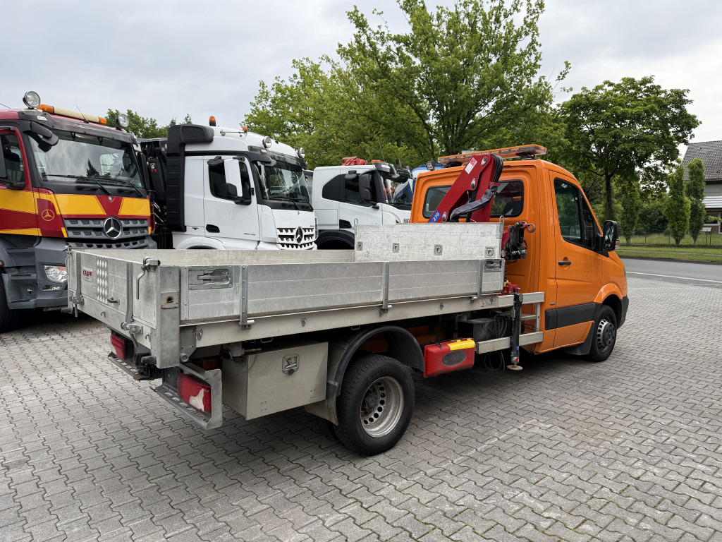 Utilitaire benne Mercedes-Benz Sprinter 516 Kipper mit Kran HMF 270: photos 15