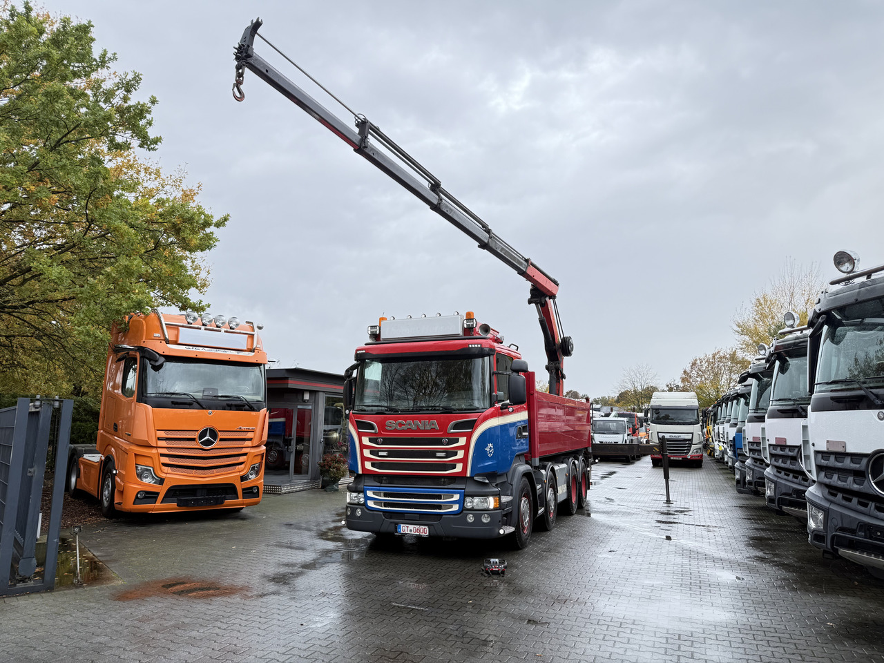 Scania R580 V8 8X4 Kipper Kran Palfinger 22002 - Camion grue, Camion benne: photos 2 Scania R580 V8 8X4 Kipper Kran Palfinger 22002 - Camion grue, Camion benne: photos 2