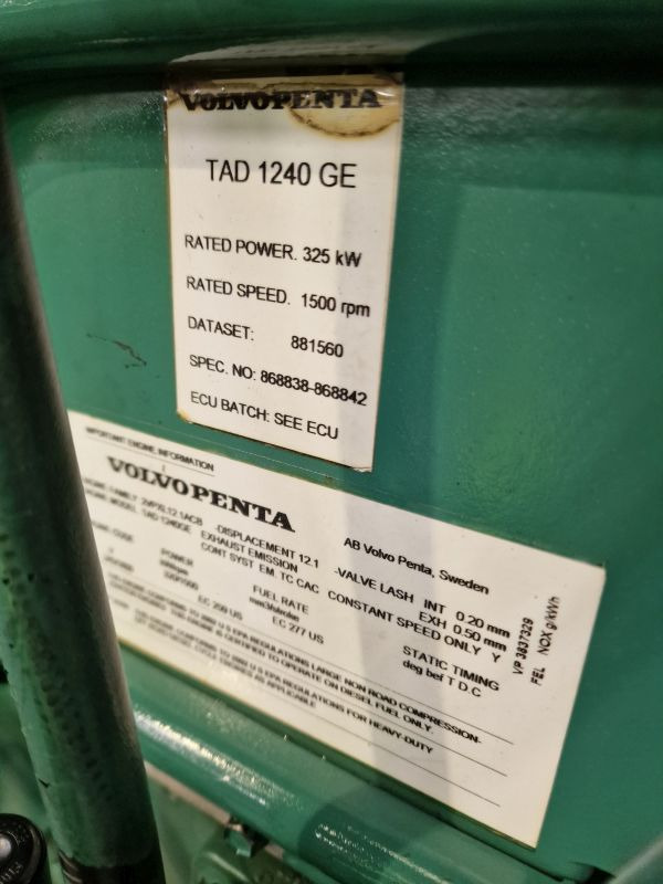 Volvo TAD1240GE Engine (Industrial) - Moteur pour Matériel industriel: photos 2 Volvo TAD1240GE Engine (Industrial) - Moteur pour Matériel industriel: photos 2