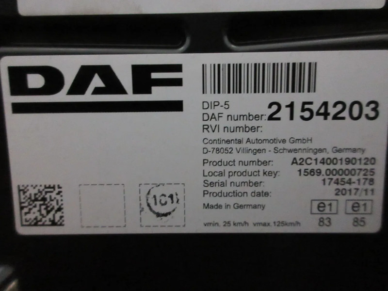 Panel de instrumentos pour Camion DAF 2154203 INSTRUMENTENPANEEL DAF XF 450 MODEL 2020: photos 8