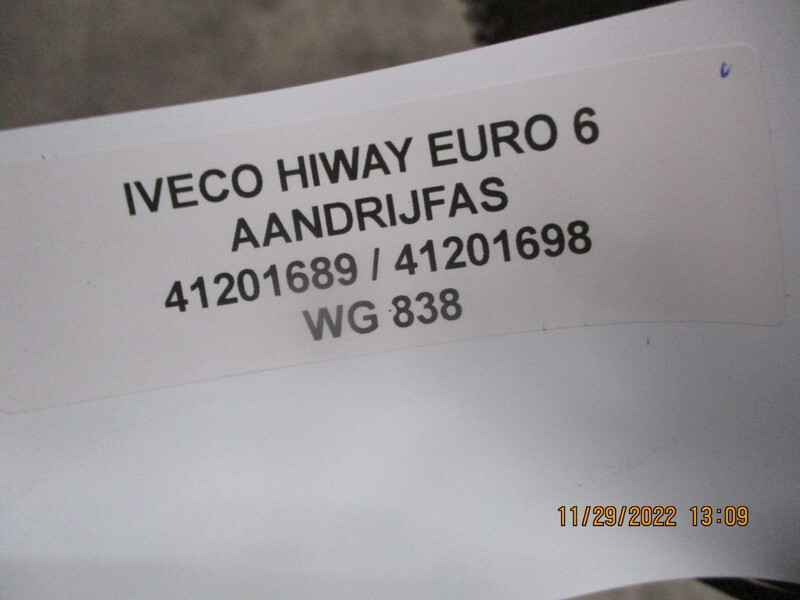 Iveco 41201689 / 41201698 AANDRIJFAS HI WAY EURO 6 - Demi arbre pour Camion: photos 3 Iveco 41201689 / 41201698 AANDRIJFAS HI WAY EURO 6 - Demi arbre pour Camion: photos 3