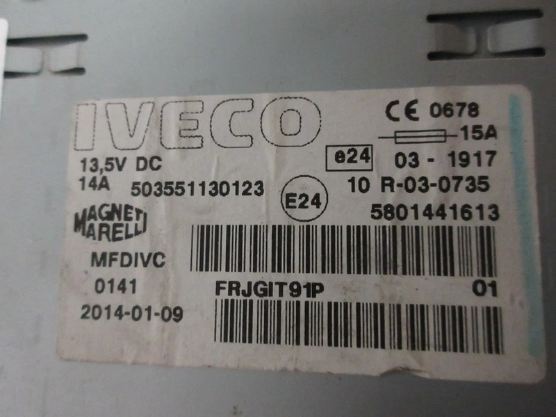 Iveco 503551130123 MP3 MODULEN IVECO S WAY MODEL 2023 - Système électrique pour Camion: photos 5 Iveco 503551130123 MP3 MODULEN IVECO S WAY MODEL 2023 - Système électrique pour Camion: photos 5