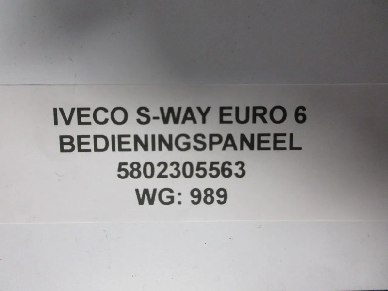 Iveco 5802305563 LAMPEN SCHAKELAAR IVECO S WAY EURO 6 - Système électrique pour Camion: photos 5 Iveco 5802305563 LAMPEN SCHAKELAAR IVECO S WAY EURO 6 - Système électrique pour Camion: photos 5