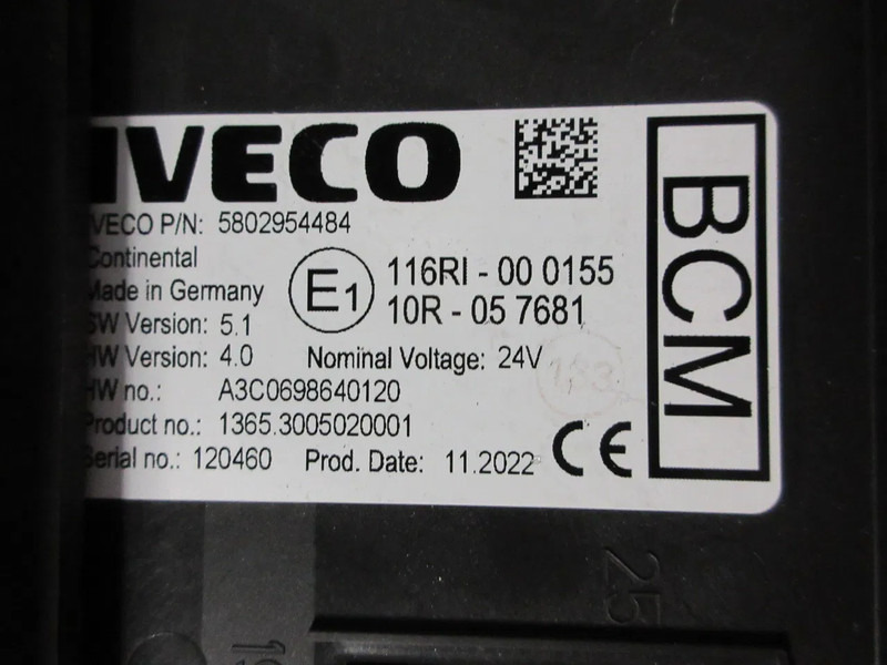 Iveco 5802954484 BCM MODULEN IVECO S WAY MODEL 2023 - Système électrique pour Camion: photos 5 Iveco 5802954484 BCM MODULEN IVECO S WAY MODEL 2023 - Système électrique pour Camion: photos 5