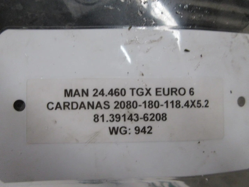 MAN 81.39143-6208 2080-180-118.4X5.2 AANDRIJFAS MAN TGX EURO 6 6X2 - Demi arbre pour Camion: photos 5 MAN 81.39143-6208 2080-180-118.4X5.2 AANDRIJFAS MAN TGX EURO 6 6X2 - Demi arbre pour Camion: photos 5