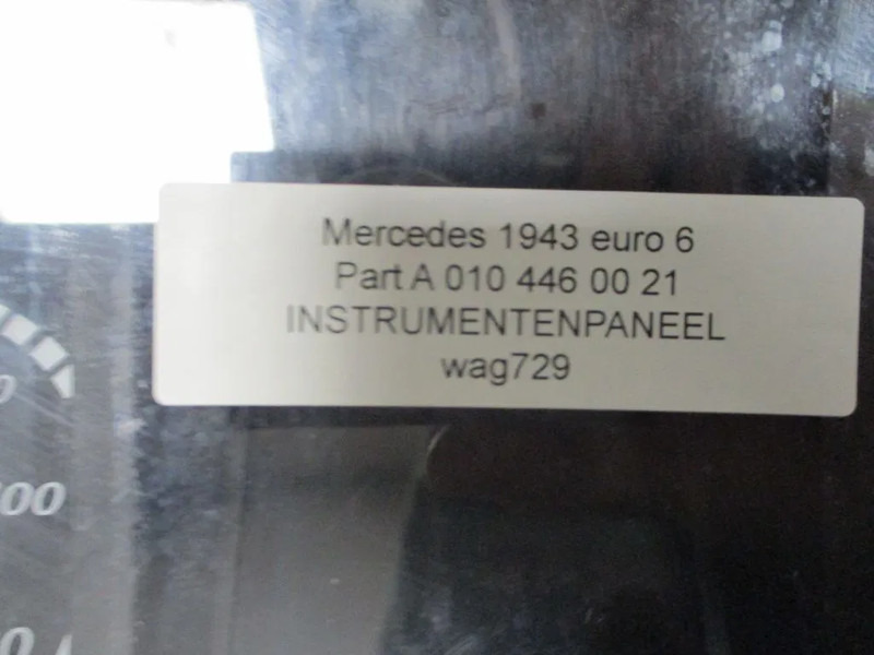 Mercedes-Benz A 010 446 00 21 INSTRUMENTENPANEEL MERCEDES ACTROS EURO 6 - Panel de instrumentos pour Camion: photos 2 Mercedes-Benz A 010 446 00 21 INSTRUMENTENPANEEL MERCEDES ACTROS EURO 6 - Panel de instrumentos pour Camion: photos 2