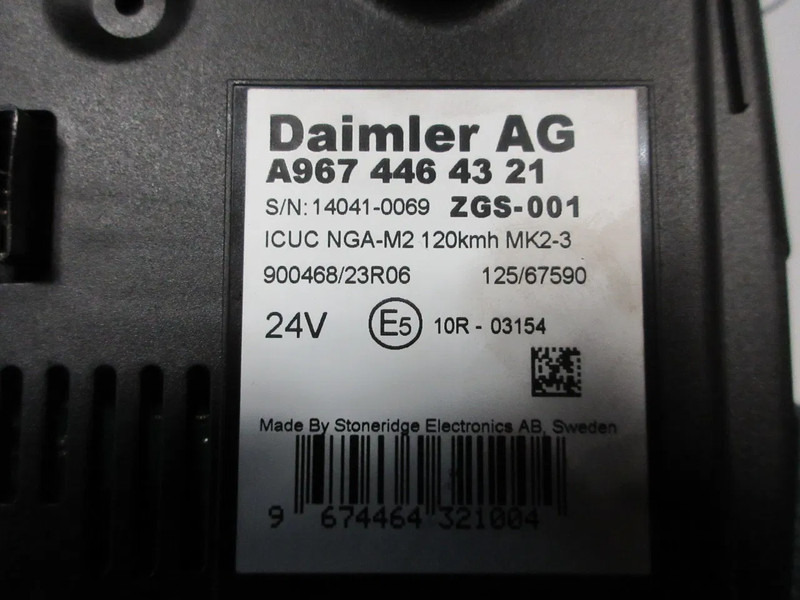 Mercedes-Benz A 967 446 43 21//A 967 446 51 21 INSTRUMENTENPANEEL MERCEDES BENZ 1221 EURO 6 - Panel de instrumentos pour Camion: photos 3 Mercedes-Benz A 967 446 43 21//A 967 446 51 21 INSTRUMENTENPANEEL MERCEDES BENZ 1221 EURO 6 - Panel de instrumentos pour Camion: photos 3
