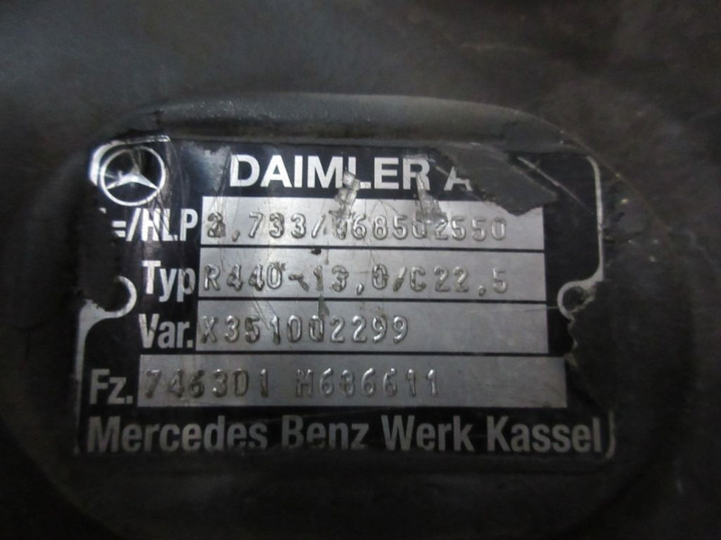 Mercedes-Benz ANTOS R440-13,0/C22,5 RATIO 2,733 DIFFERENTIEEL 746.301 EURO 6 - Différentiel pour Camion: photos 5 Mercedes-Benz ANTOS R440-13,0/C22,5 RATIO 2,733 DIFFERENTIEEL 746.301 EURO 6 - Différentiel pour Camion: photos 5