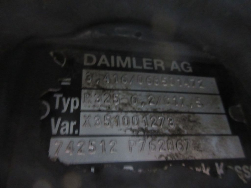 Mercedes-Benz R325-6,2/C17,5 TYPE 742512/RATIO 3,416/MERCEDES BENZ ATEGO 916 EURO 6 - Différentiel pour Camion: photos 5 Mercedes-Benz R325-6,2/C17,5 TYPE 742512/RATIO 3,416/MERCEDES BENZ ATEGO 916 EURO 6 - Différentiel pour Camion: photos 5
