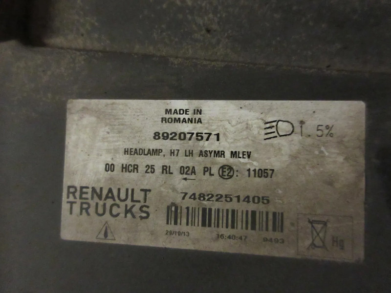 Renault 7482251239 KOPLAMP RENAULT T 480 EURO 6 LINKS - Feu avant pour Camion: photos 4 Renault 7482251239 KOPLAMP RENAULT T 480 EURO 6 LINKS - Feu avant pour Camion: photos 4