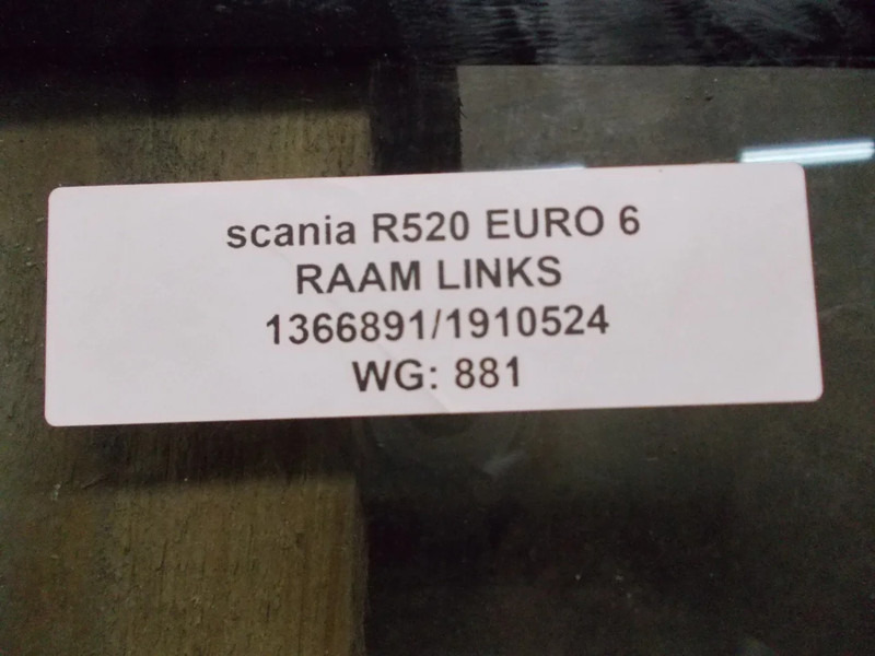Scania 1910524//1366891 ZIJ RAAM SCANIA R 520 EURO 6 LINKS - Fenêtre et pièces pour Camion: photos 3 Scania 1910524//1366891 ZIJ RAAM SCANIA R 520 EURO 6 LINKS - Fenêtre et pièces pour Camion: photos 3