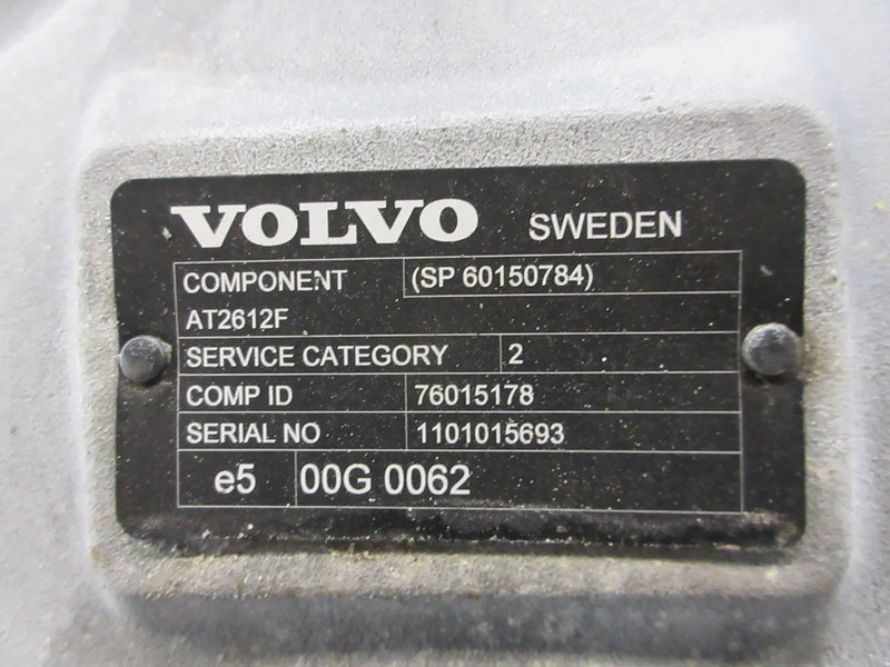 Volvo 60150784 AT2612F TRANSMISSIE VOLVO FH FM FMX EURO 6 - Boîte de vitesse pour Camion: photos 5 Volvo 60150784 AT2612F TRANSMISSIE VOLVO FH FM FMX EURO 6 - Boîte de vitesse pour Camion: photos 5