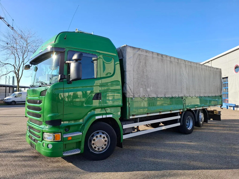 Scania R410 / GERMAN TRUCK / RETARDER / LIFT+LENKACHSE / SLIDING ROOF / SMART TACHO / PARK AIRCO / NAVI / LWDS / AUTOMATIC / EURO-6 / 2 - Camion à rideaux coulissants: photos 1 Scania R410 / GERMAN TRUCK / RETARDER / LIFT+LENKACHSE / SLIDING ROOF / SMART TACHO / PARK AIRCO / NAVI / LWDS / AUTOMATIC / EURO-6 / 2 - Camion à rideaux coulissants: photos 1