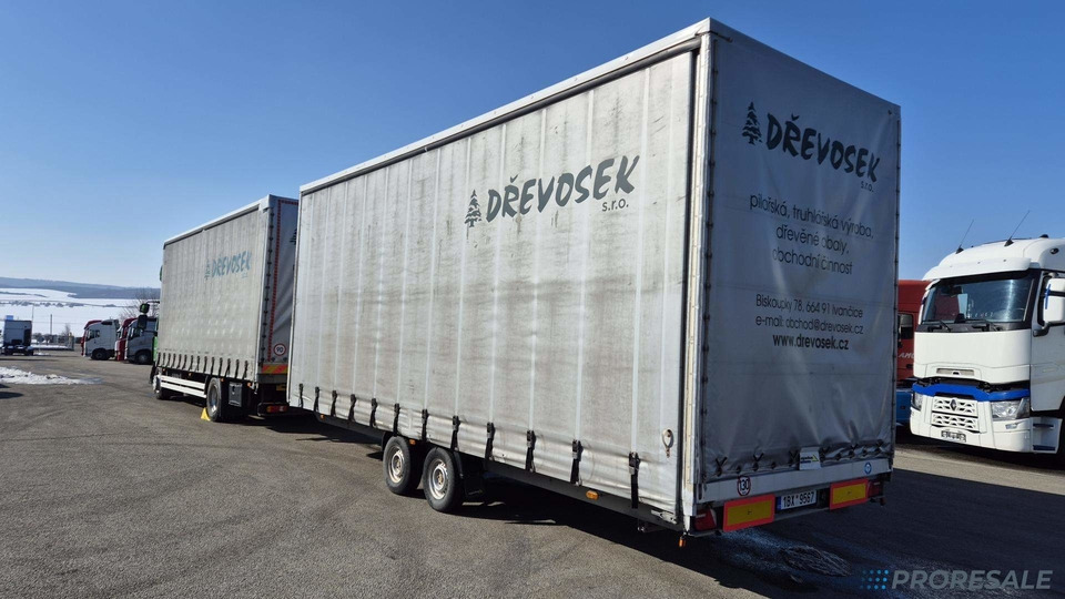 AGADOS DONA 58 valník s plachtou - prodejné jen s vozidlem RENAULT - R0457 - cena je za celou soupravu - Camion à rideaux coulissants: photos 1 AGADOS DONA 58 valník s plachtou - prodejné jen s vozidlem RENAULT - R0457 - cena je za celou soupravu - Camion à rideaux coulissants: photos 1