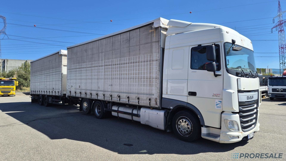 DAF XF 410 FAR SC EURO 6 - velkoobjemová souprava - prodejné jen s přívěsem SCHWARZMÜLLER TPA 2/E - cena je za celou soupravu - Camion à rideaux coulissants: photos 1 DAF XF 410 FAR SC EURO 6 - velkoobjemová souprava - prodejné jen s přívěsem SCHWARZMÜLLER TPA 2/E - cena je za celou soupravu - Camion à rideaux coulissants: photos 1