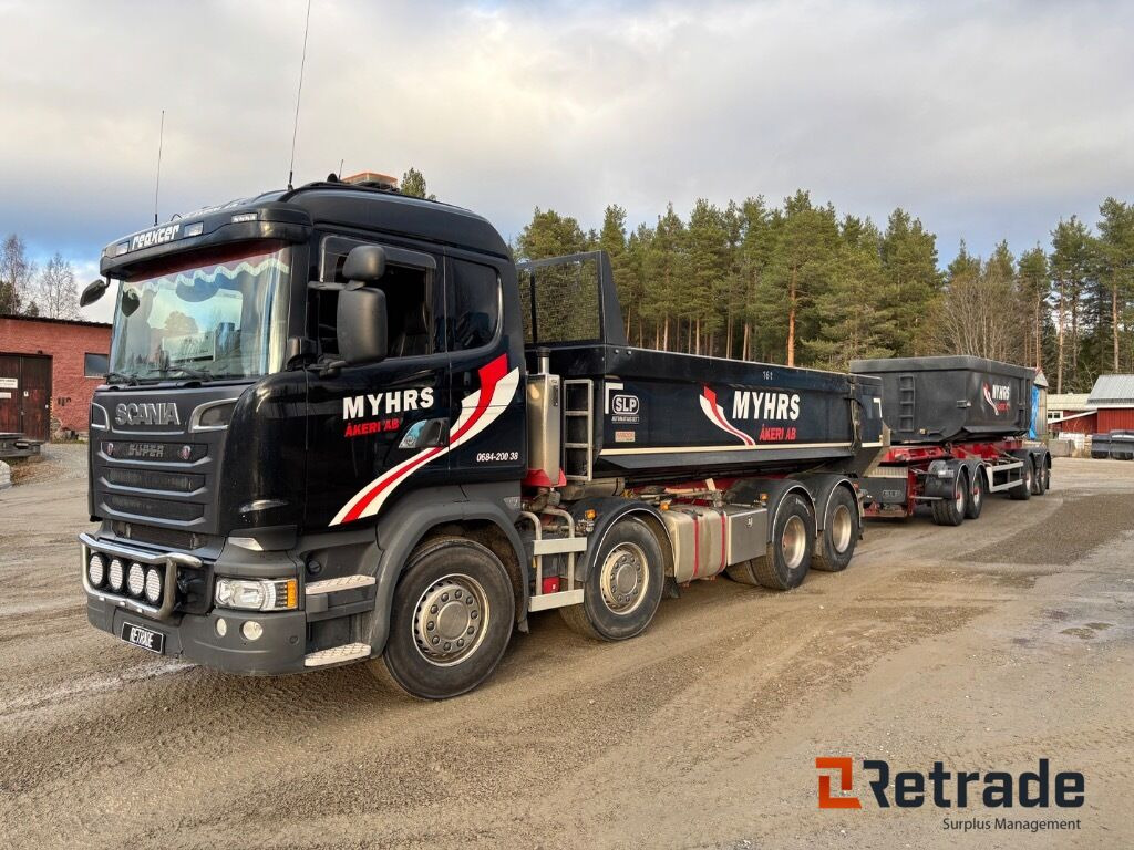 Kassettbilsekipage Scania R730 8X4 - Camion benne, Remorque ampliroll/ Multibenne: photos 1 Kassettbilsekipage Scania R730 8X4 - Camion benne, Remorque ampliroll/ Multibenne: photos 1