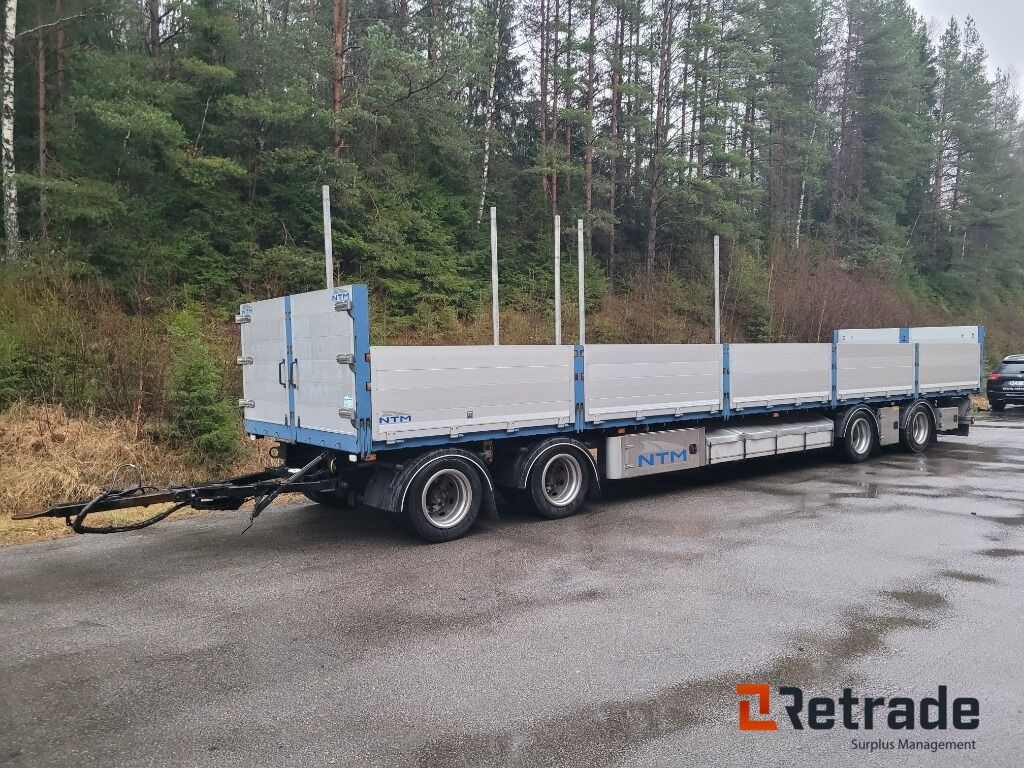 Släpvagn NTM 4 axligt flaksläp lämsläp , släp med lämmar -2021 - Remorque benne: photos 1 Släpvagn NTM 4 axligt flaksläp lämsläp , släp med lämmar -2021 - Remorque benne: photos 1