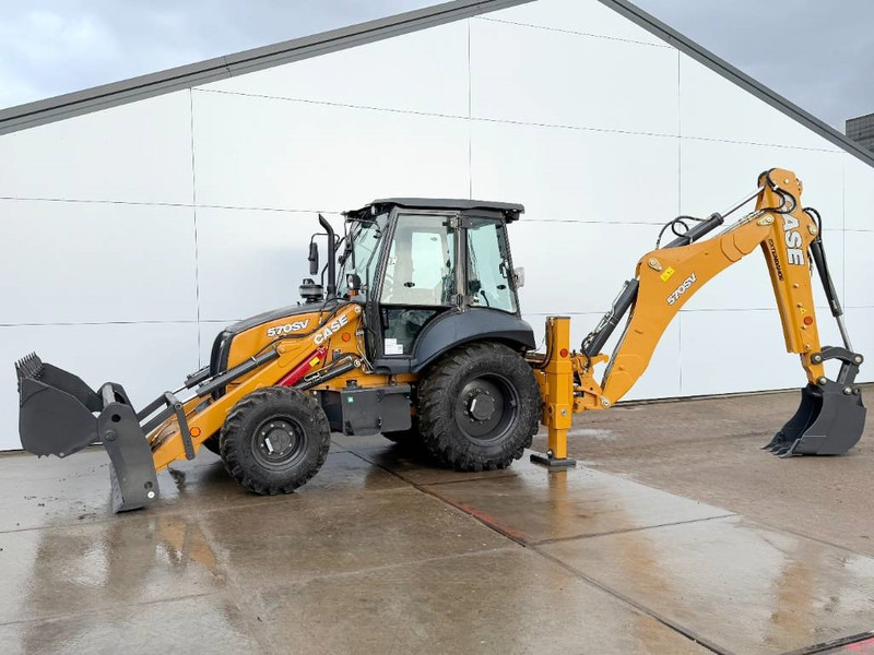Case 570SV 4WD - 4/1 Bucket / Telescopic Boom / AC - Tractopelle: photos 1 Case 570SV 4WD - 4/1 Bucket / Telescopic Boom / AC - Tractopelle: photos 1