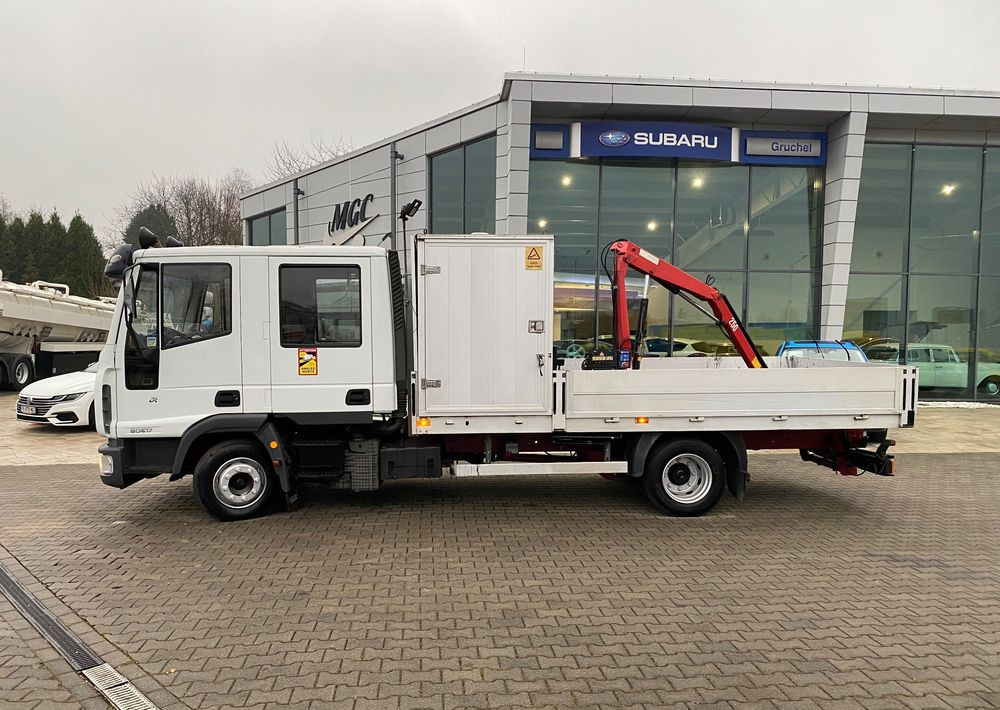 Camion plateau Iveco Eurocargo ML 80 E17 / DOKA / HDS SKRZYNIA / BRYGADÓWKA / BDB STAN!: photos 1