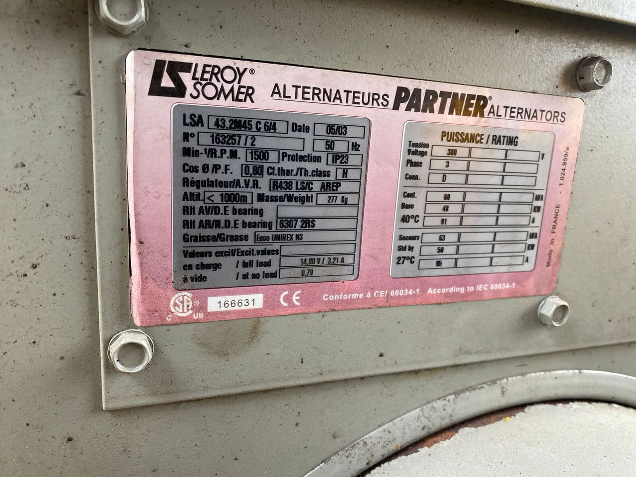 Groupe électrogène SDMO NS 60 W M / Works Great / 1 Owner: photos 30 Groupe électrogène SDMO NS 60 W M / Works Great / 1 Owner: photos 30