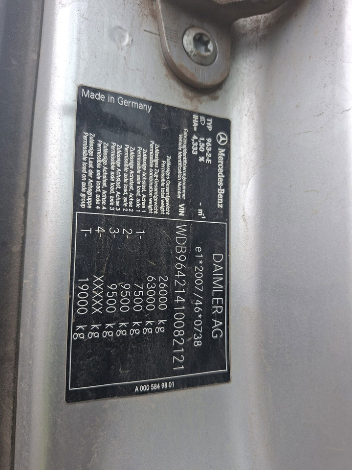 Camion benne Mercedes-Benz Arocs 2643 6X4 meiller bordmatic tipper: photos 15 Camion benne Mercedes-Benz Arocs 2643 6X4 meiller bordmatic tipper: photos 15