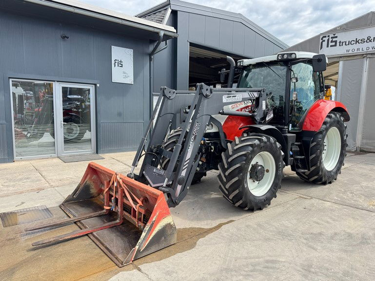 Steyr 6140 Profi 4x4 aut. arm + bucket - Tracteur agricole: photos 1 Steyr 6140 Profi 4x4 aut. arm + bucket - Tracteur agricole: photos 1