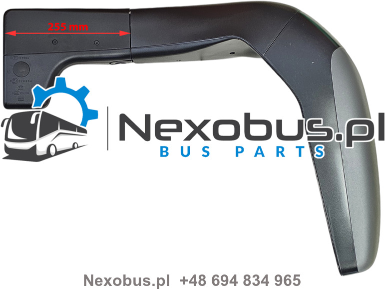 Lusterko Mercedes Intergo Setra 4.. NF UL prawe L=255 mm - Rétroviseur pour Bus: photos 1 Lusterko Mercedes Intergo Setra 4.. NF UL prawe L=255 mm - Rétroviseur pour Bus: photos 1