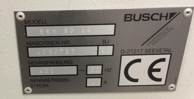 Busch SWH 90 LA pile turner - Machine d'impression: photos 4 Busch SWH 90 LA pile turner - Machine d'impression: photos 4