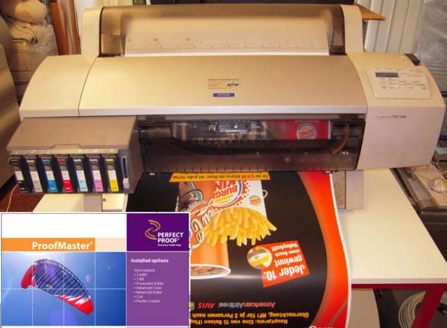 Epson 7600 Stylus Pro proofing system with ProofMaster Rip - Machine d'impression numérique: photos 1 Epson 7600 Stylus Pro proofing system with ProofMaster Rip - Machine d'impression numérique: photos 1