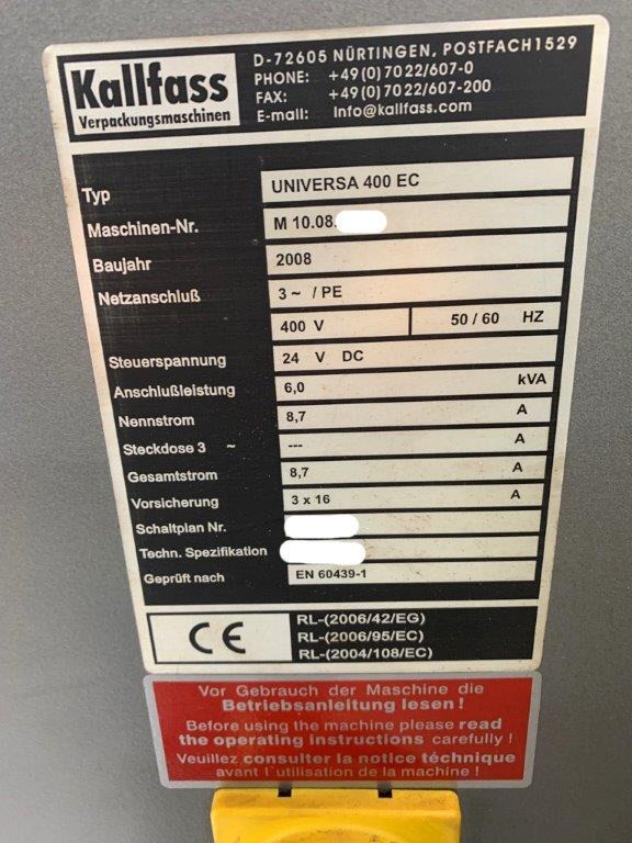 Sealing machine series packer Kallfass Universa EC with shrink tunnel Compact 650 SEC - Machine d'emballage et de conditionnement: photos 2 Sealing machine series packer Kallfass Universa EC with shrink tunnel Compact 650 SEC - Machine d'emballage et de conditionnement: photos 2