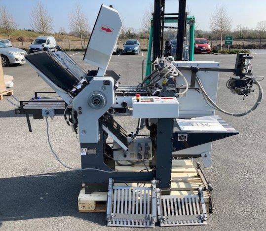 Small Sized Pharmaceutical pocket folding Machine HEIDELBERG STAHLFOLDER Ti 36-6-F-T with STA-30 and additional Kbi-36 crossfold - Plieuse de bureau: photos 1 Small Sized Pharmaceutical pocket folding Machine HEIDELBERG STAHLFOLDER Ti 36-6-F-T with STA-30 and additional Kbi-36 crossfold - Plieuse de bureau: photos 1