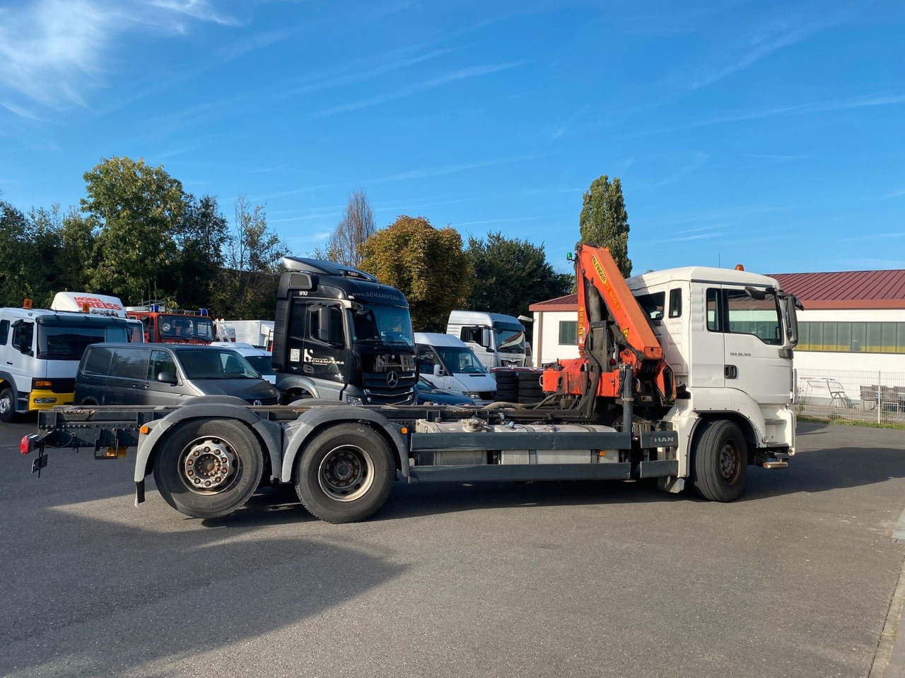MAN TGS 26.320 26.440 PALFINGER FUNK MAN TGS 26.320 26.440 PALFINGER FUNK - Châssis cabine, Camion grue: photos 2 MAN TGS 26.320 26.440 PALFINGER FUNK MAN TGS 26.320 26.440 PALFINGER FUNK - Châssis cabine, Camion grue: photos 2