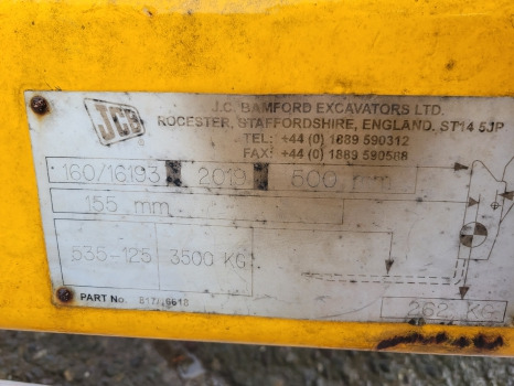 Jcb 535-120, 535-140 Q Fit Q Fit, Quick Fit Headstock, Quick Attach Hitch 160/13333 - Pièces de rechange pour Chariot télescopique: photos 4 Jcb 535-120, 535-140 Q Fit Q Fit, Quick Fit Headstock, Quick Attach Hitch 160/13333 - Pièces de rechange pour Chariot télescopique: photos 4