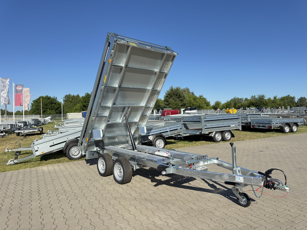 Remorque benne neuf BRENDERUP BT4310STB2700 + najazdy ALU | 308 x 168 cm | 2700kg: photos 10
